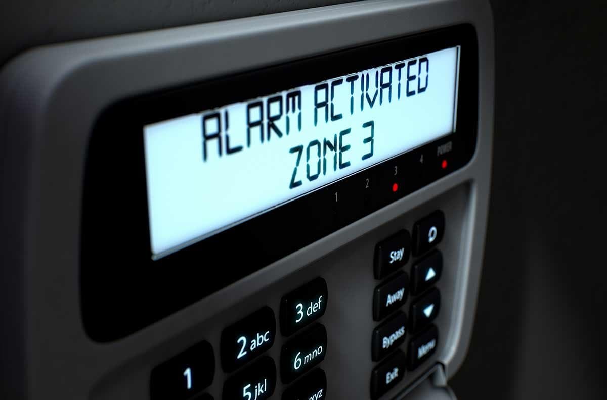 Alarm keypad display reading Alarm Activated